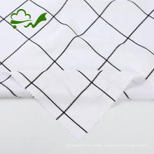 Plaid print 100%polyester chiffon fabric